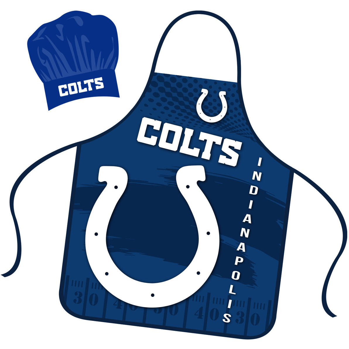 Indianapolis Colts Chef Hat and Apron Set