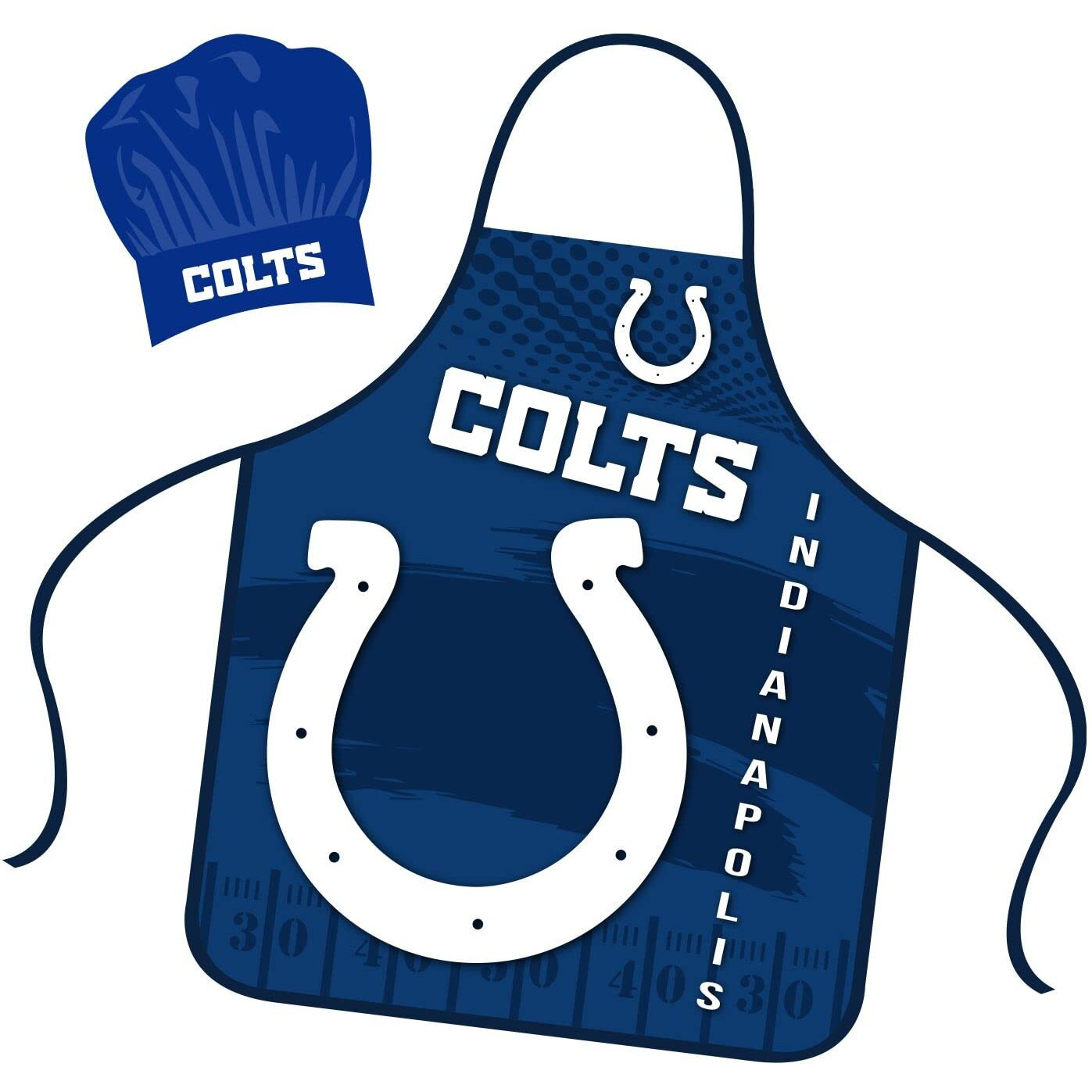 Indianapolis Colts Chef Hat and Apron Set