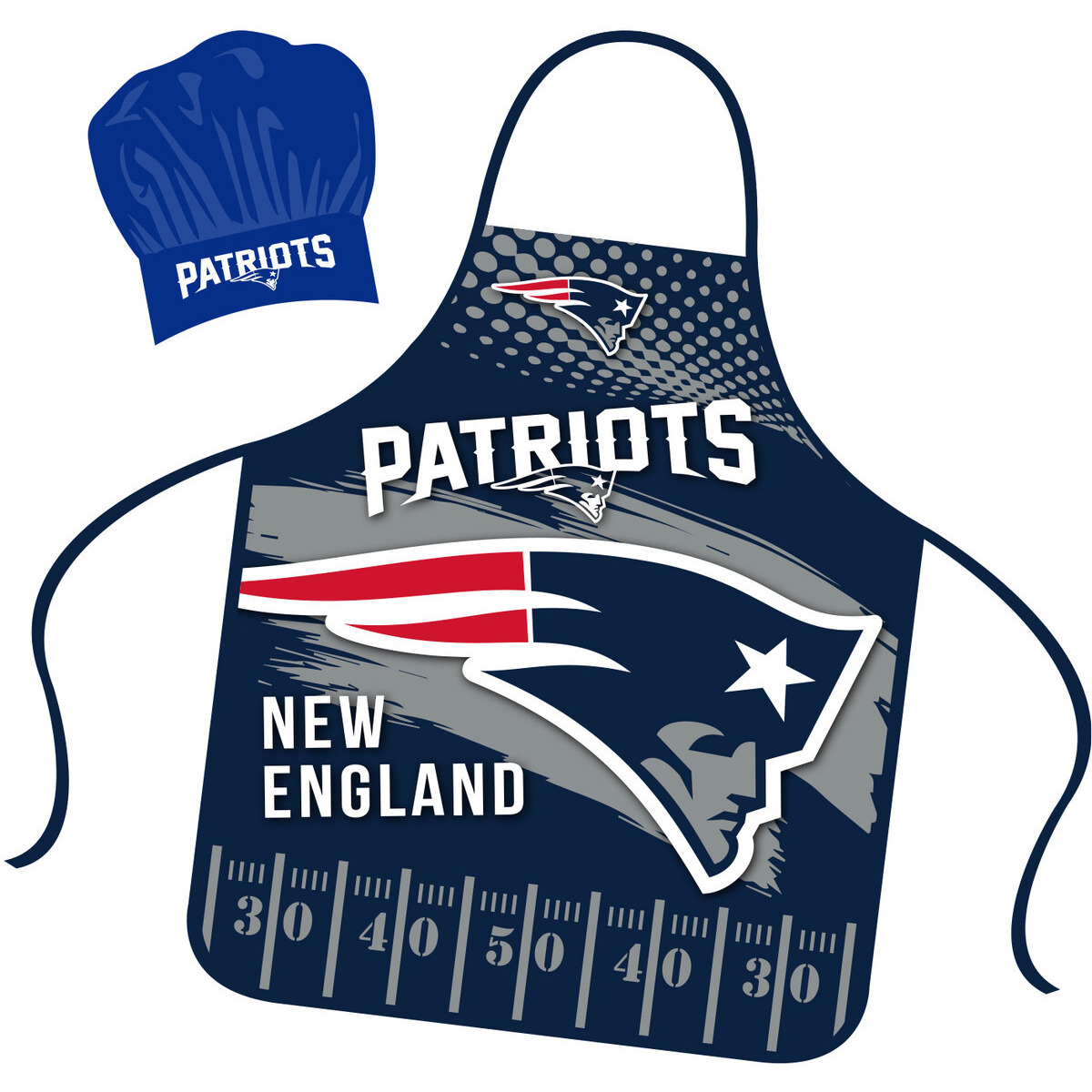 New England Patriots Chef Hat and Apron Set