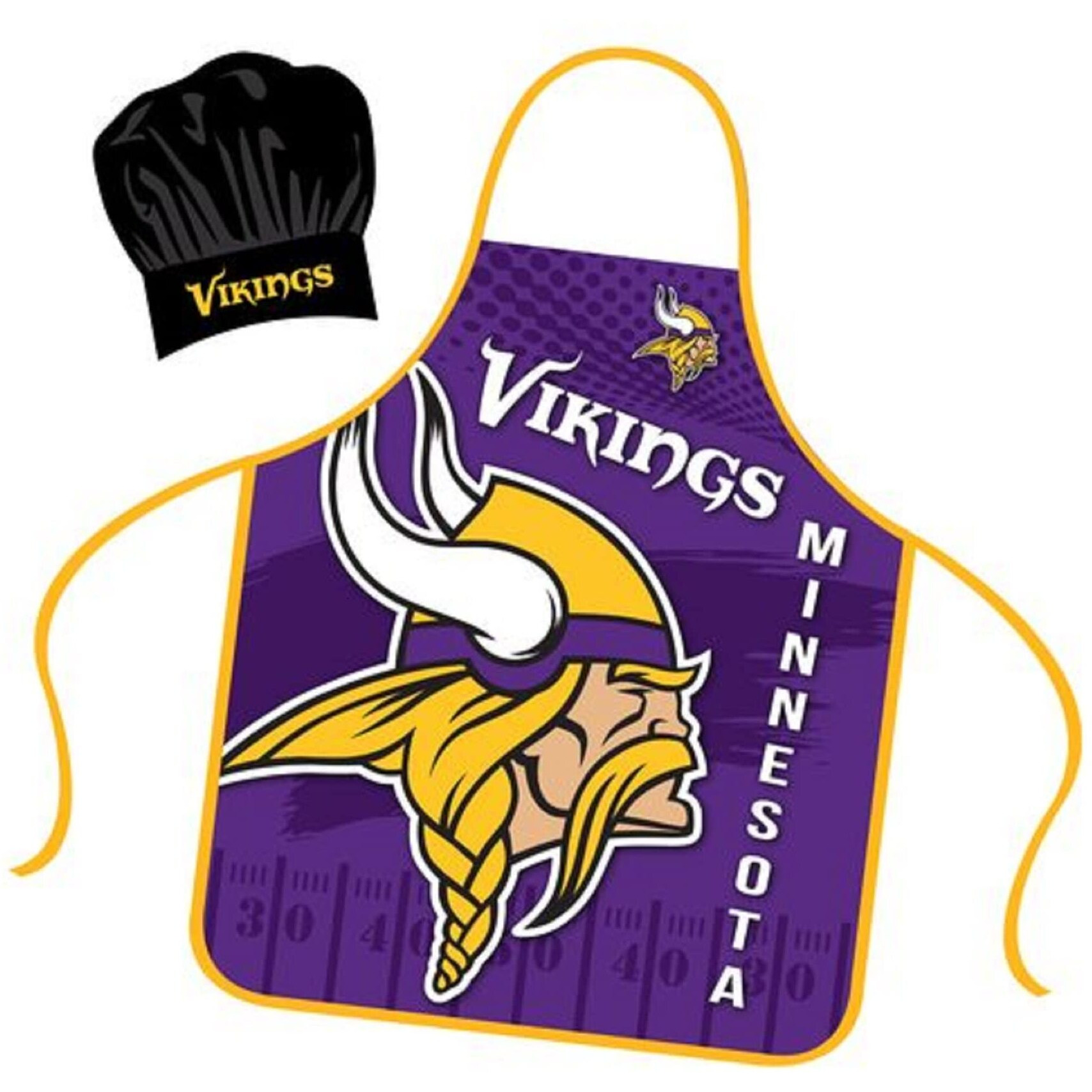 Minnesota Vikings Chef Hat and Apron Set