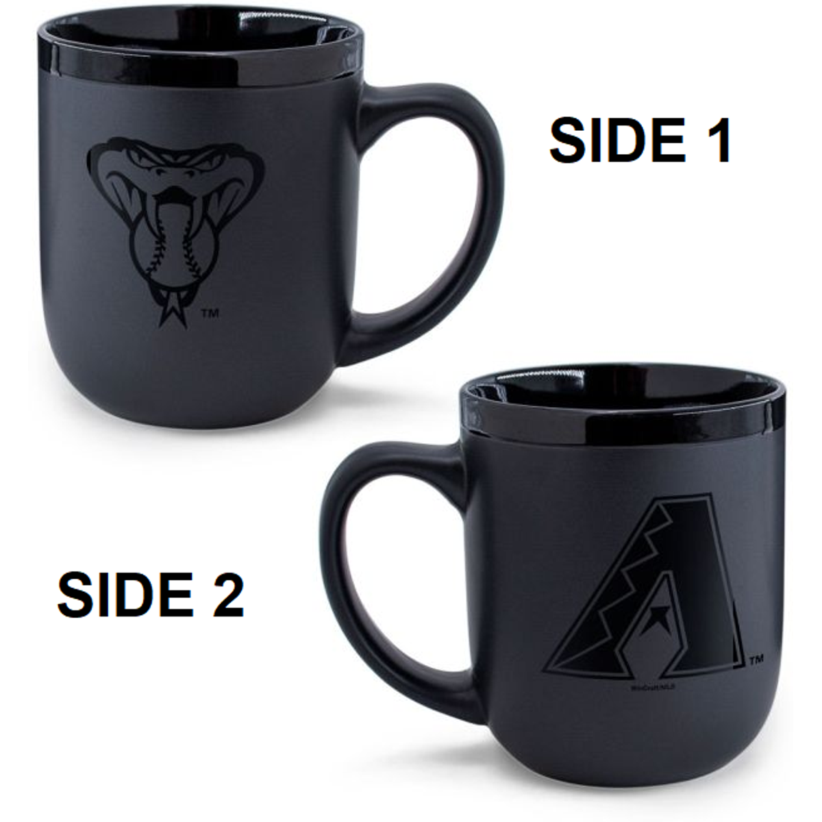 Arizona Diamondbacks Coffee Mug 17oz Matte Black