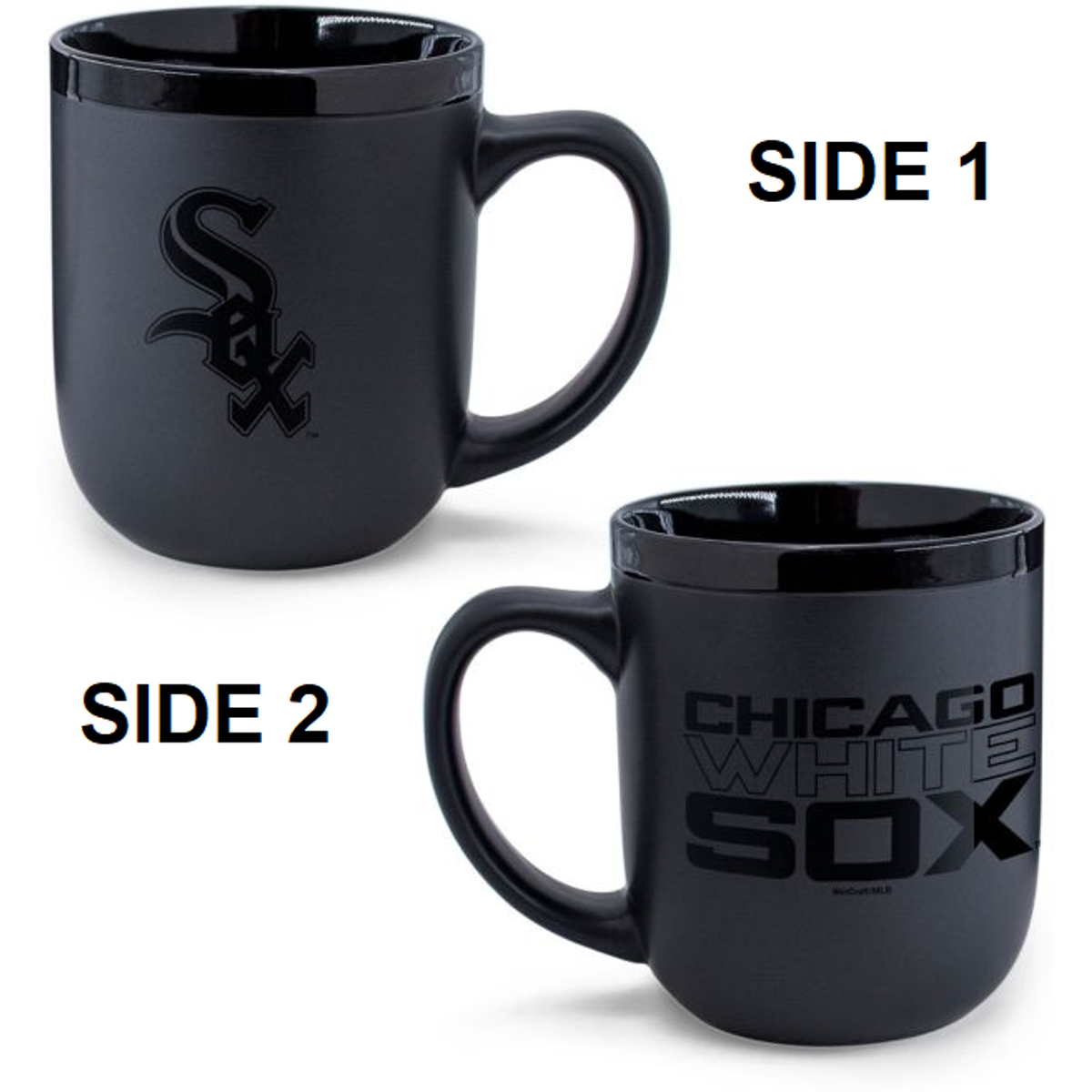 Chicago White Sox Coffee Mug 17oz Matte Black