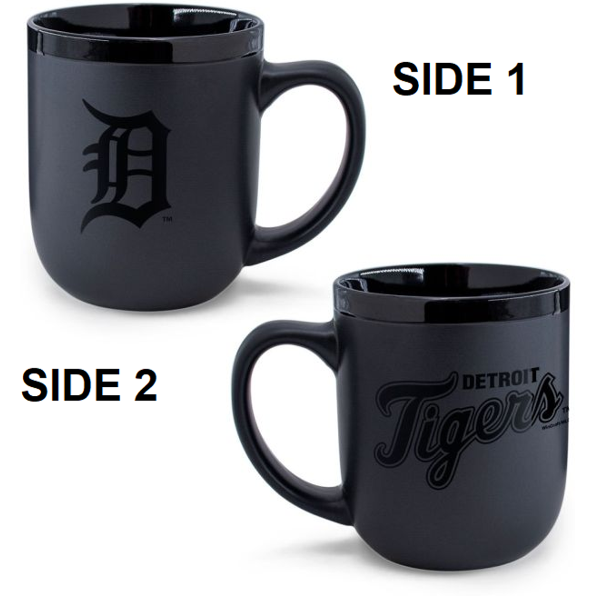 Detroit Tigers Coffee Mug 17oz Matte Black