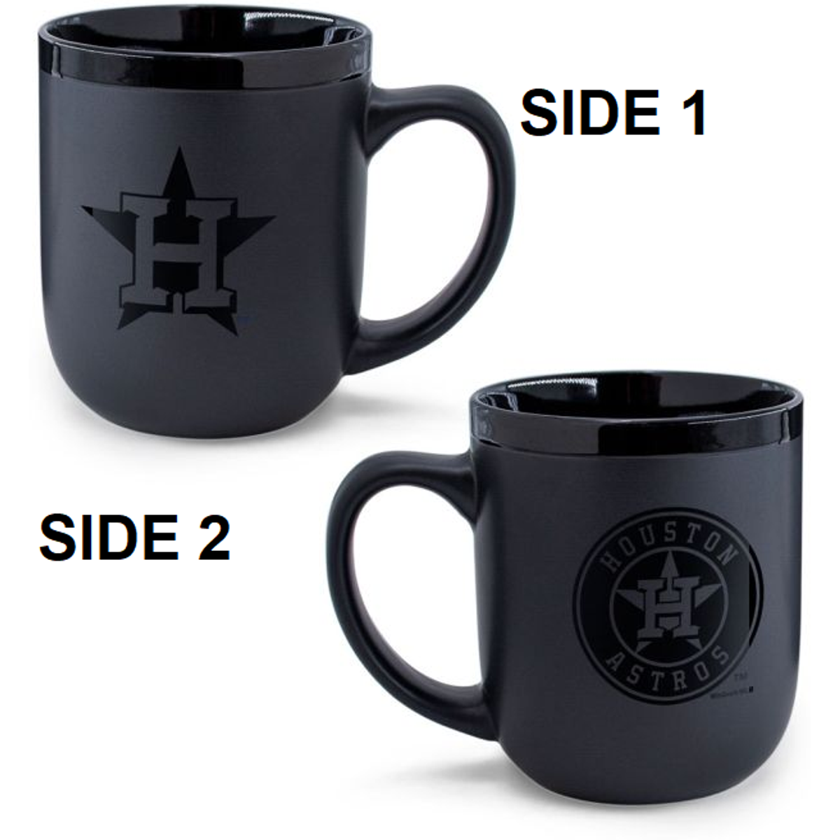 Houston Astros Coffee Mug 17oz Matte Black