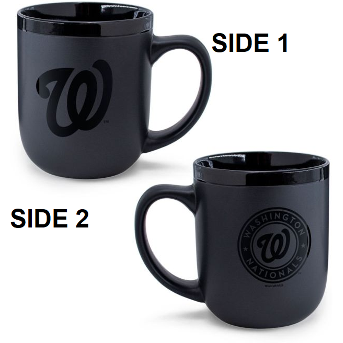 Washington Nationals Coffee Mug 17oz Matte Black