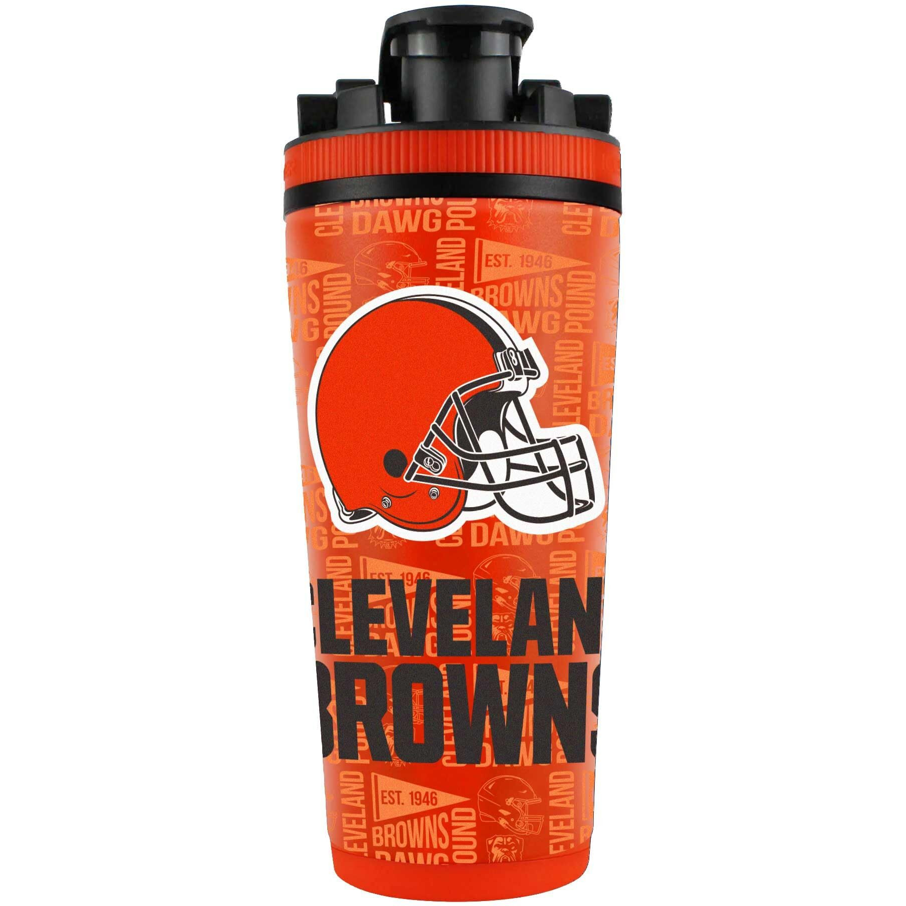 Cleveland Browns Ice Shaker 26oz Stainless Steel