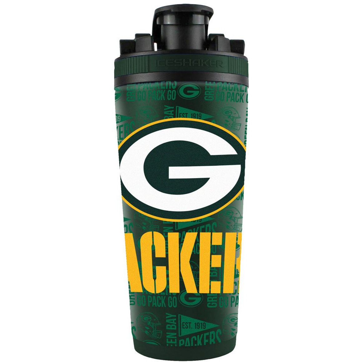 Green Bay Packers Ice Shaker 26oz Stainless Steel