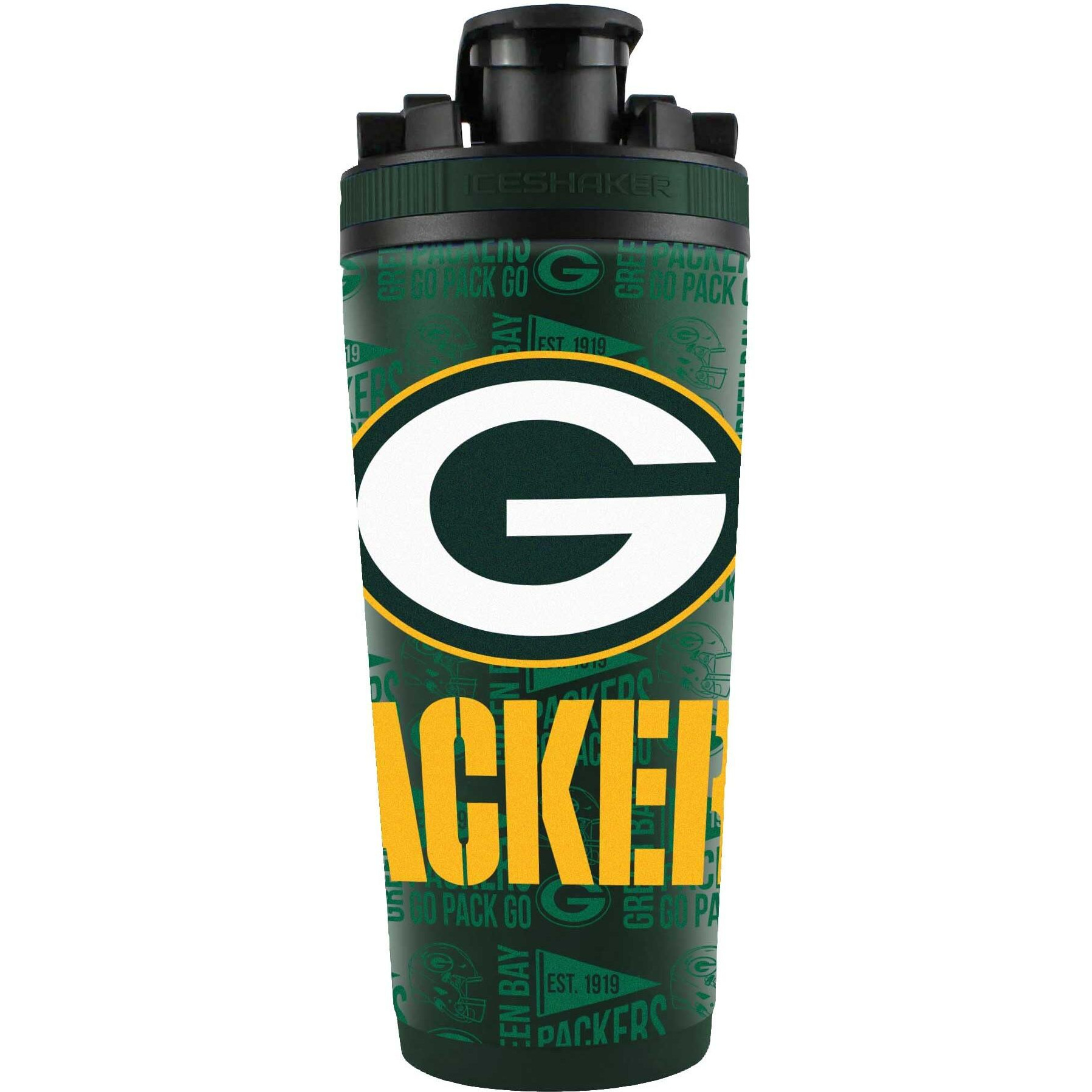 Green Bay Packers Ice Shaker 26oz Stainless Steel