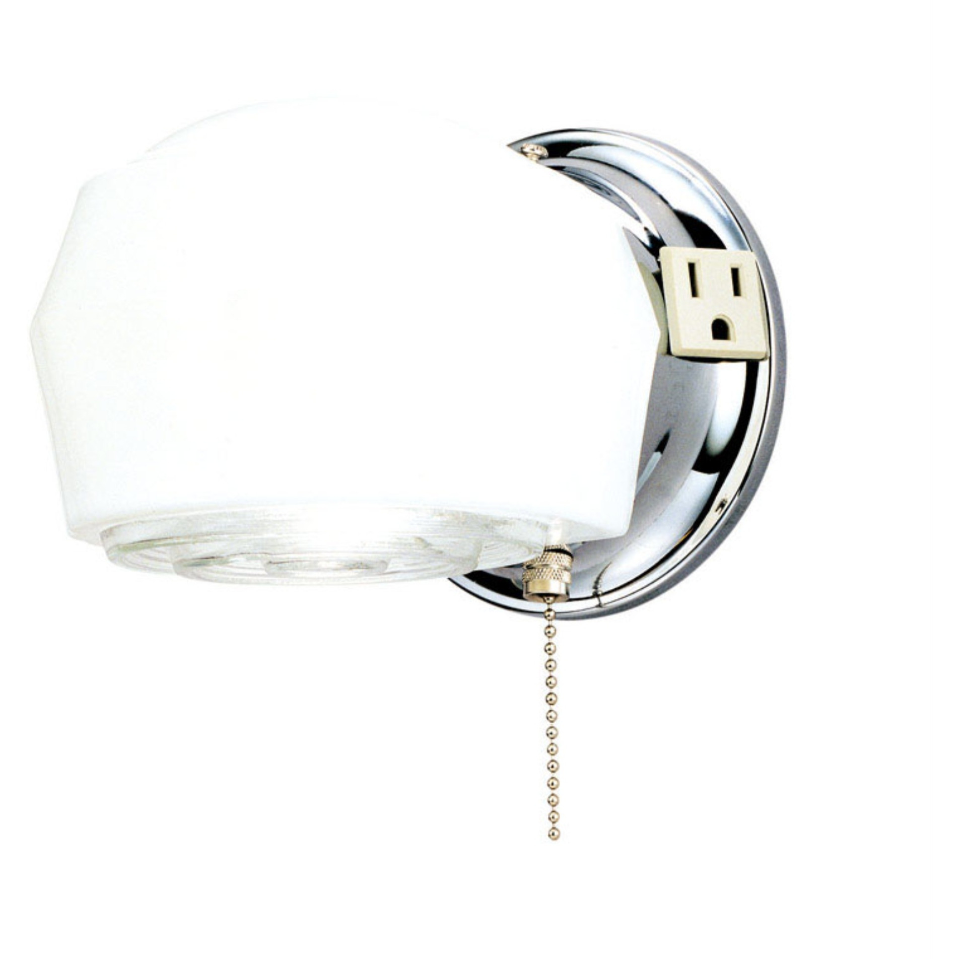 FIXT SCONCE 1L WHT/CHRM (Pack of 1)