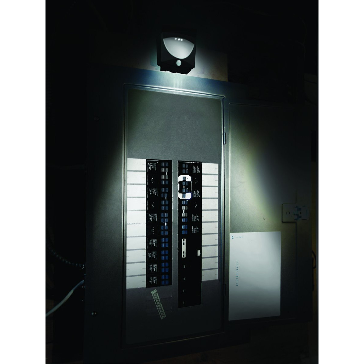 Battery-Powered Motion-Activated Outdoor Night-Light in Bronze