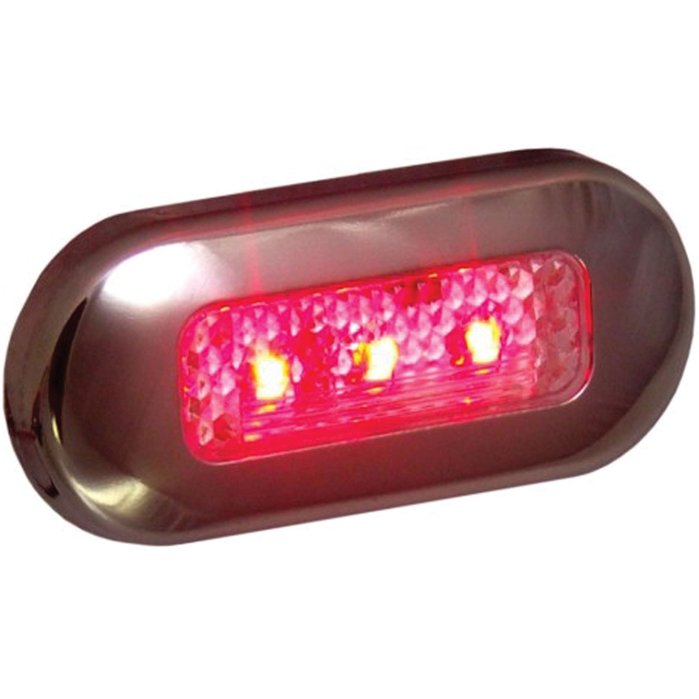 RED OBLONG COURTESY LED