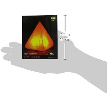 Himalayan Salt Pyramid Salt Lamp and USB