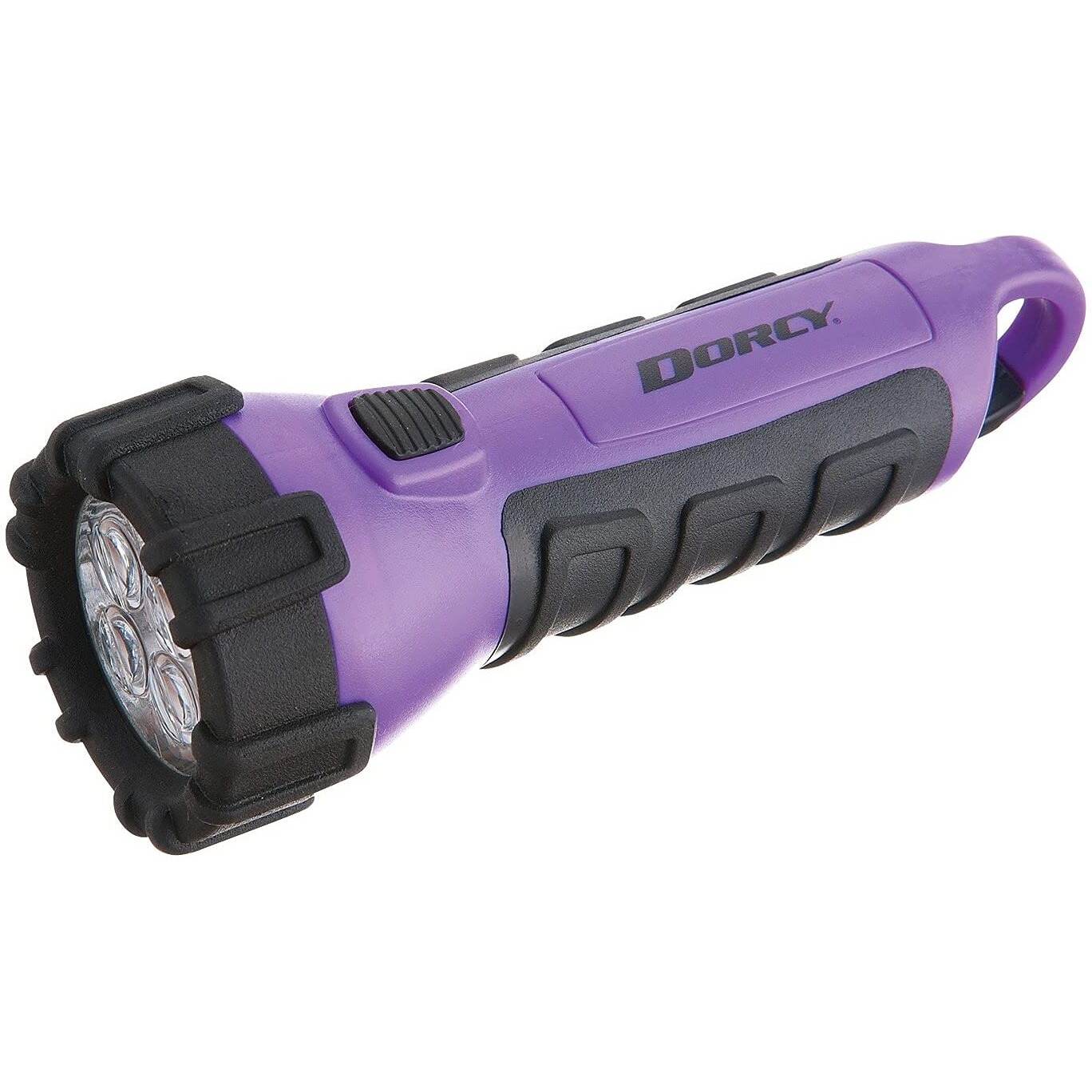 Dorcy 55 Lumen Floating Water Resistant LED Flashlight with Carabineer Clip, Purple (41-2508)