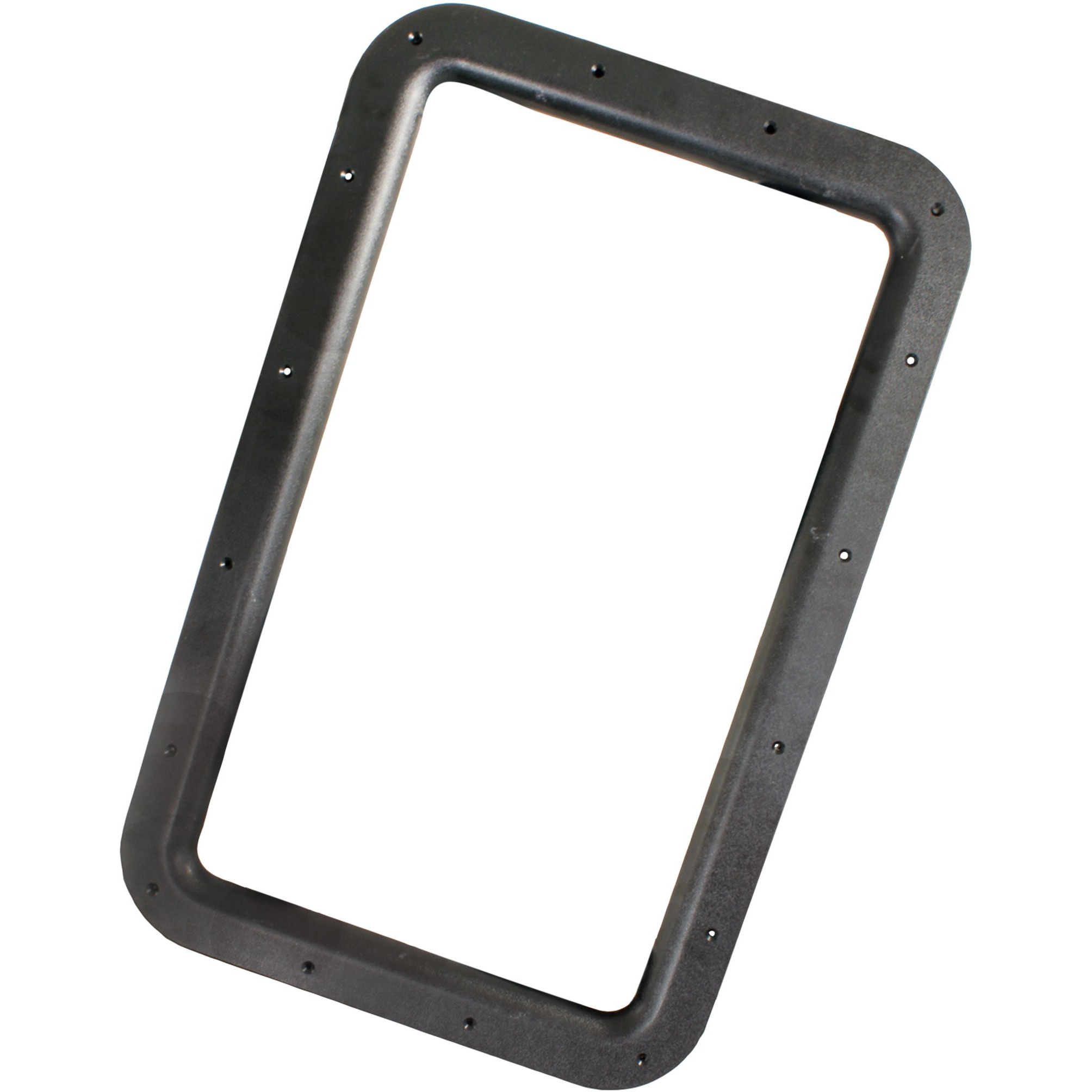 JR Products 11021 Deluxe RV Entry Door Window Frame Set - Black