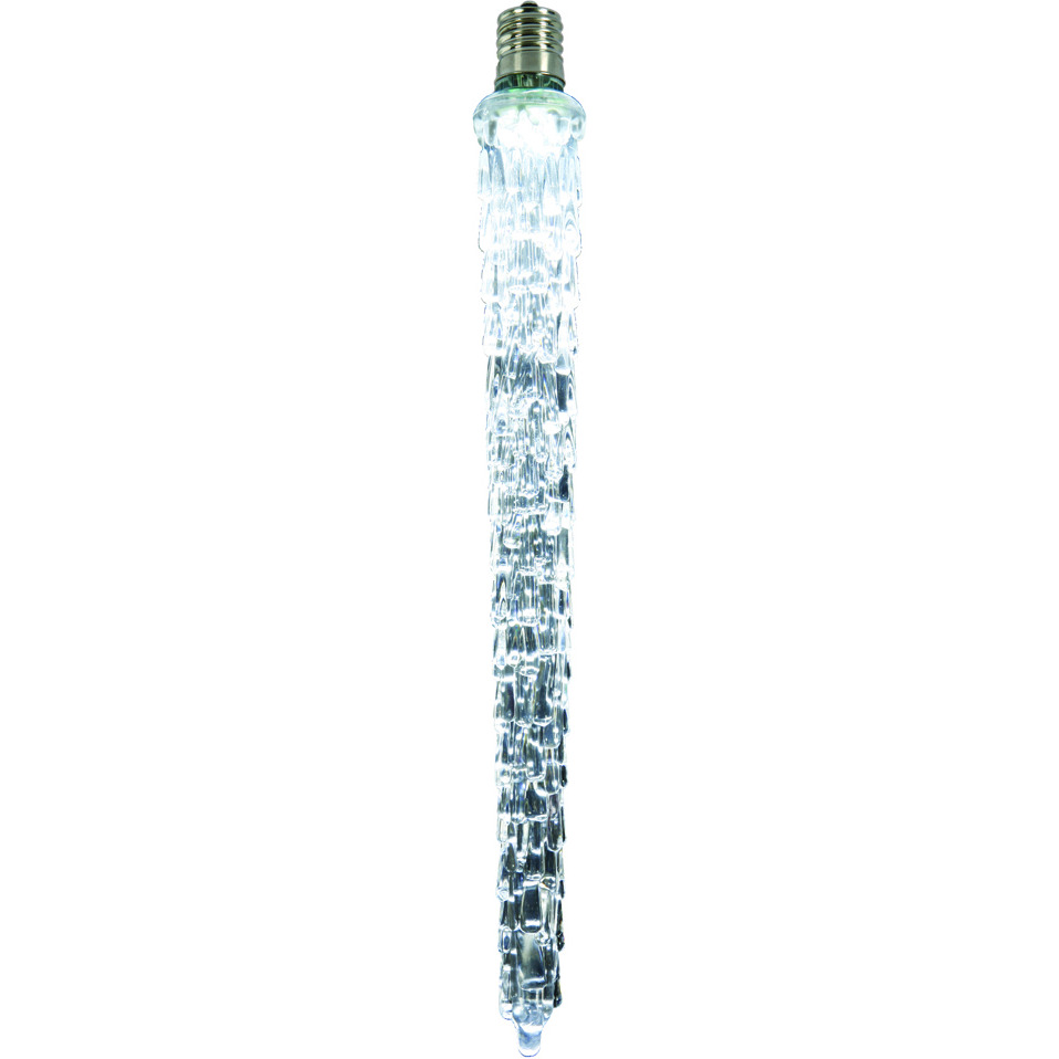 Vickerman 18" LEDCool Wht Falling Icicle Bulb E17 - XICE985