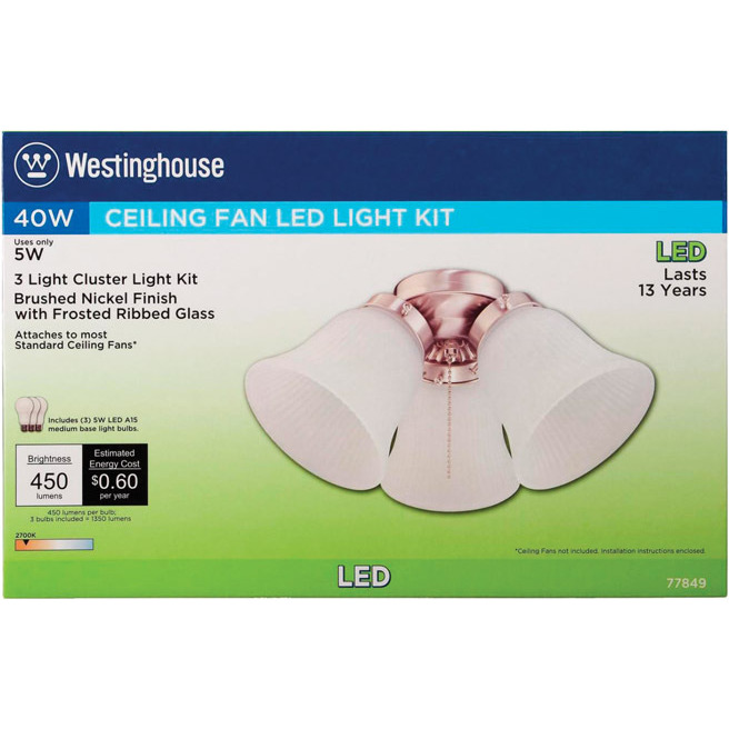 LED 3 LIGHT KIT BN (Pack of 1)
