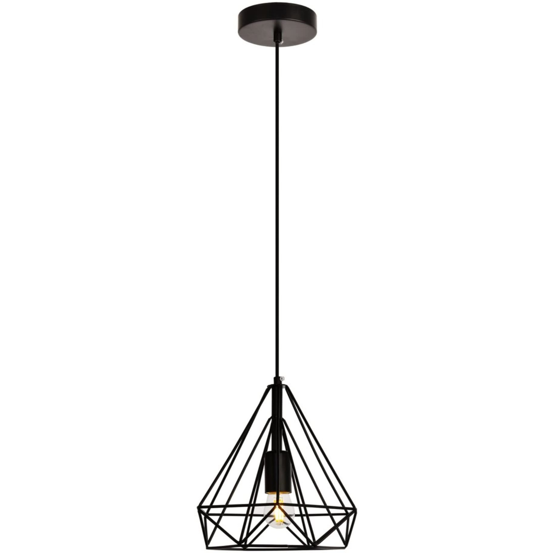 Jago Collection Pendant D9.8 H9.8 Lt1 Black Finish