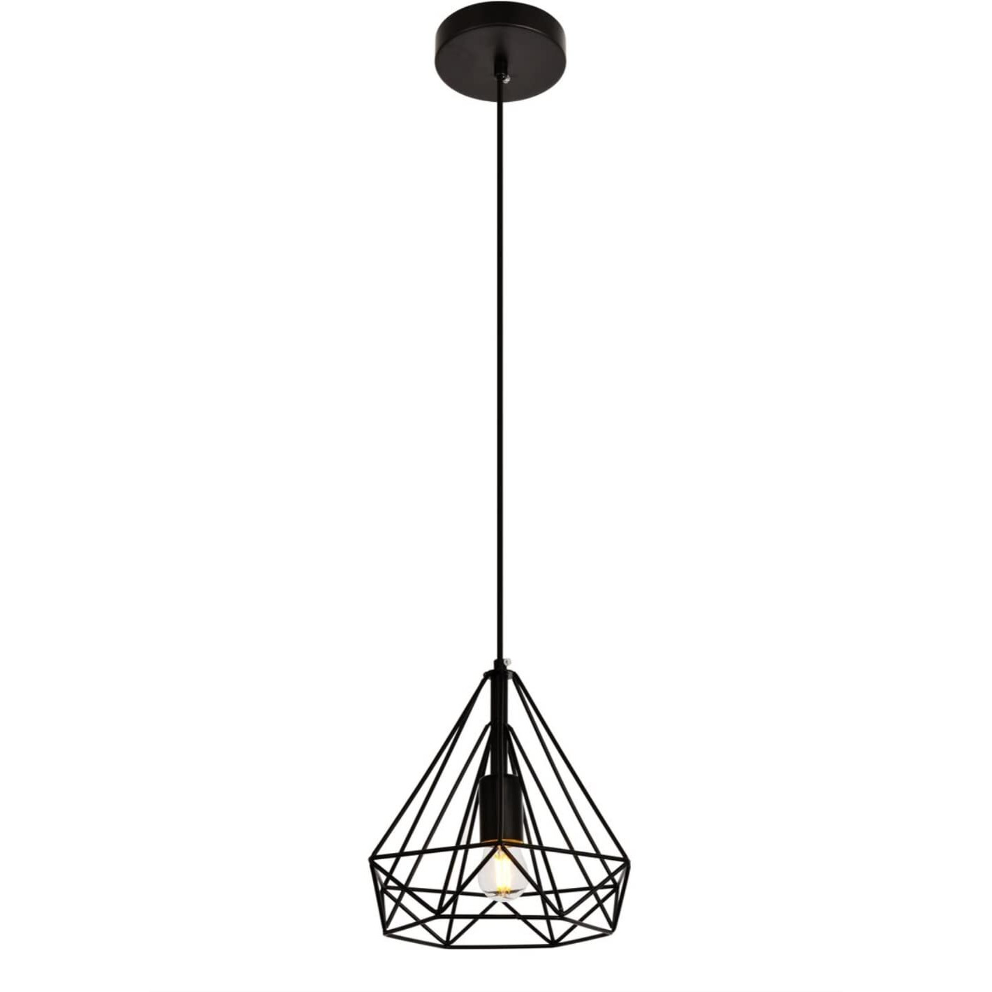 Jago Collection Pendant D9.8 H9.8 Lt1 Black Finish