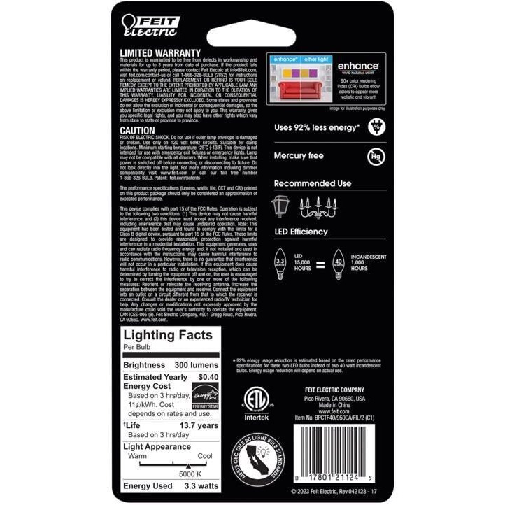 BULB LED TRP DL 3.3W (Pack of 1)
