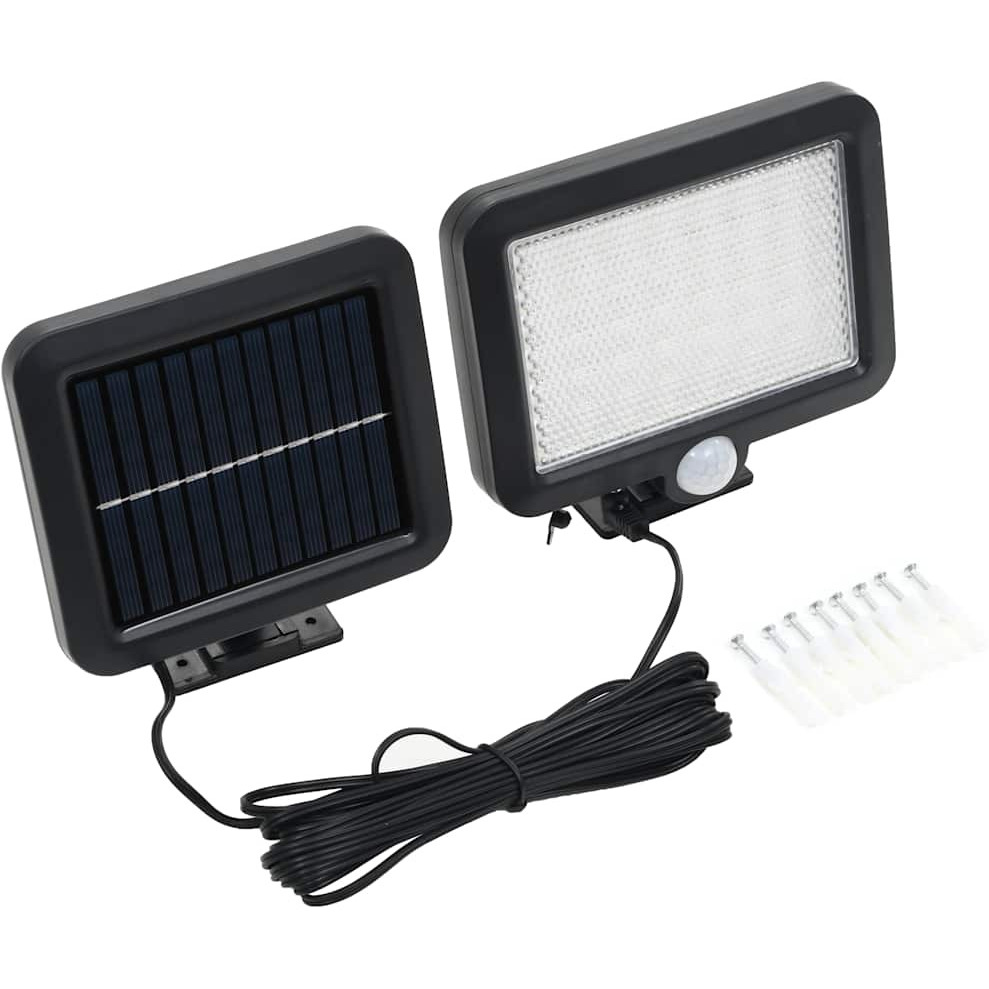 vidaXL Solar Lamp with Motion Sensor LED Lights White