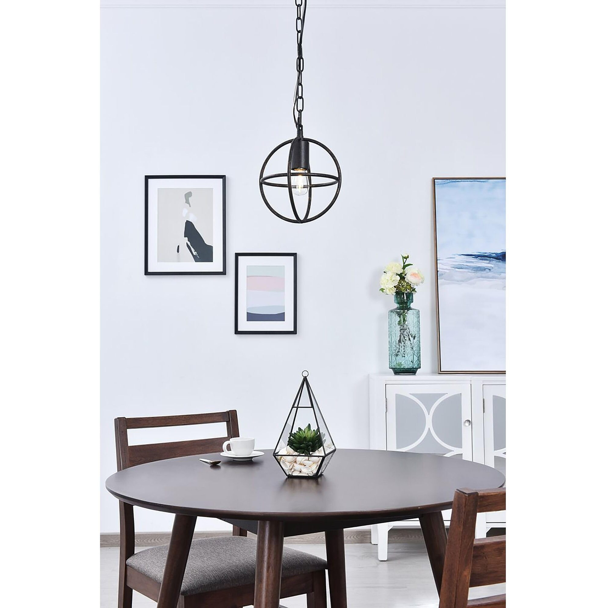 Octavia 1 light dark brown Pendant