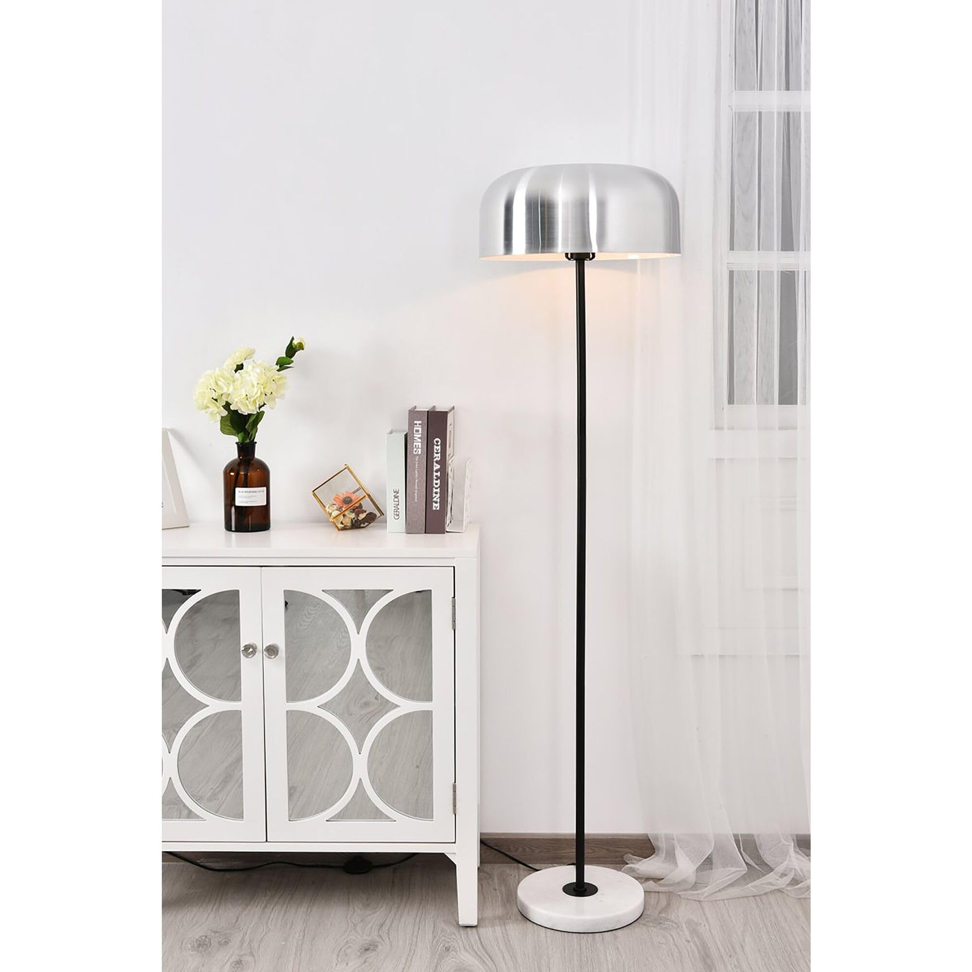 Exemplar 1 light brushed nickel Floor lamp