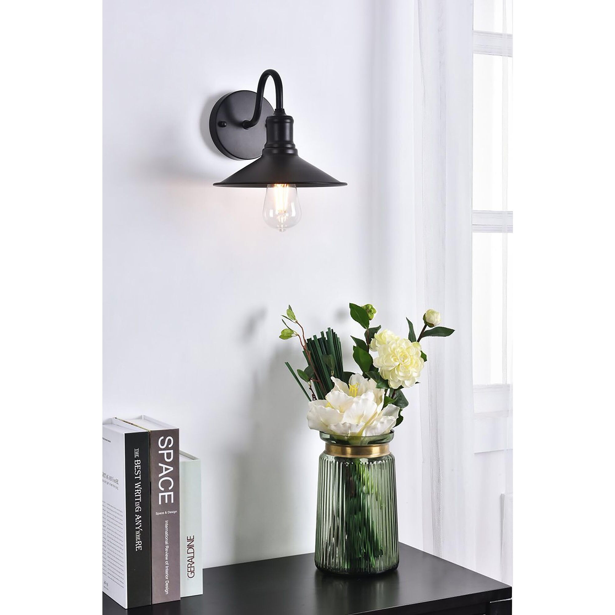 Etude 1 light black Wall Sconce