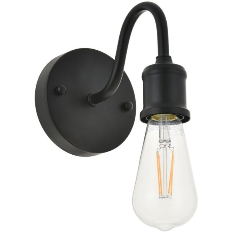 Serif 1 light black Wall Sconce