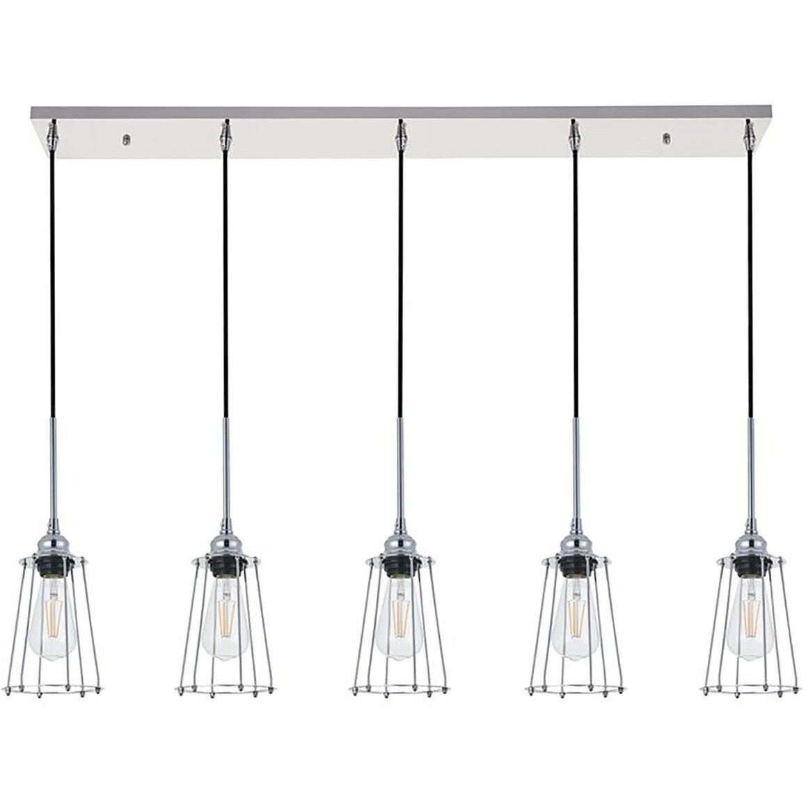Auspice 5 light chrome Pendant