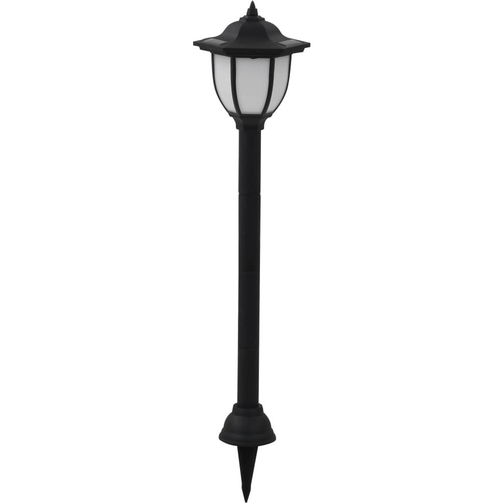 vidaXL Outdoor Solar Lamps 3 pcs LED Black