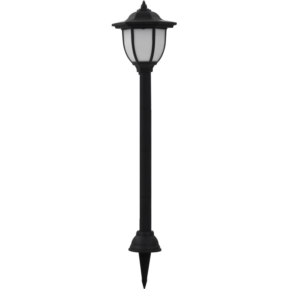 vidaXL Outdoor Solar Lamps 3 pcs LED Black