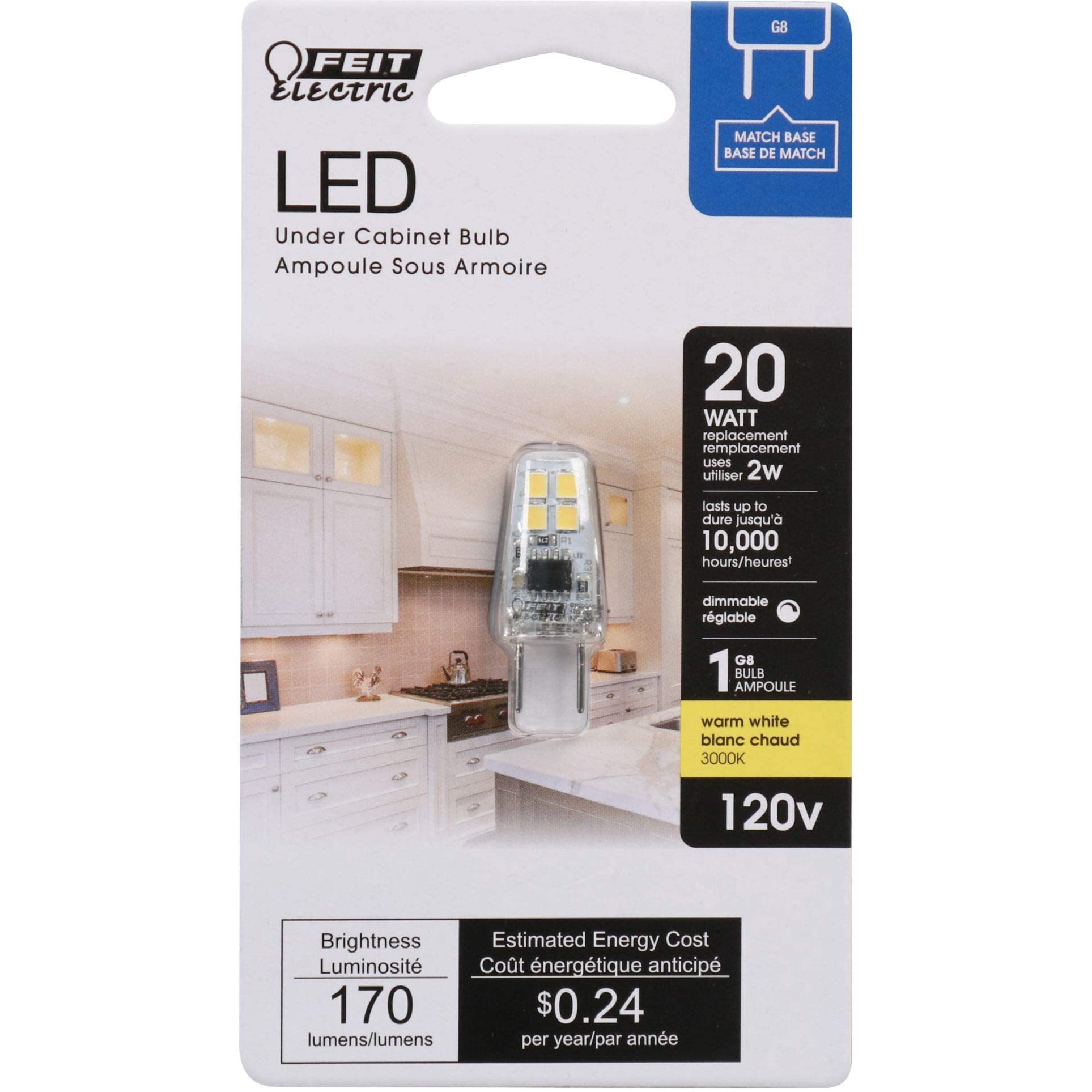 LED G8 BASE 2W SW (Pack of 1)