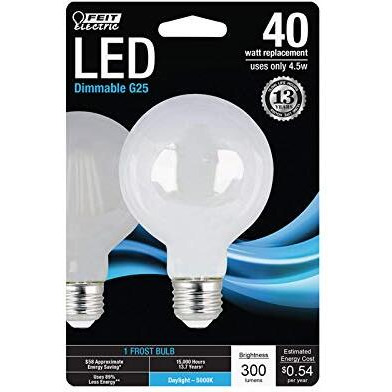 LED FEIT G25 40W EQ DL (Pack of 1)