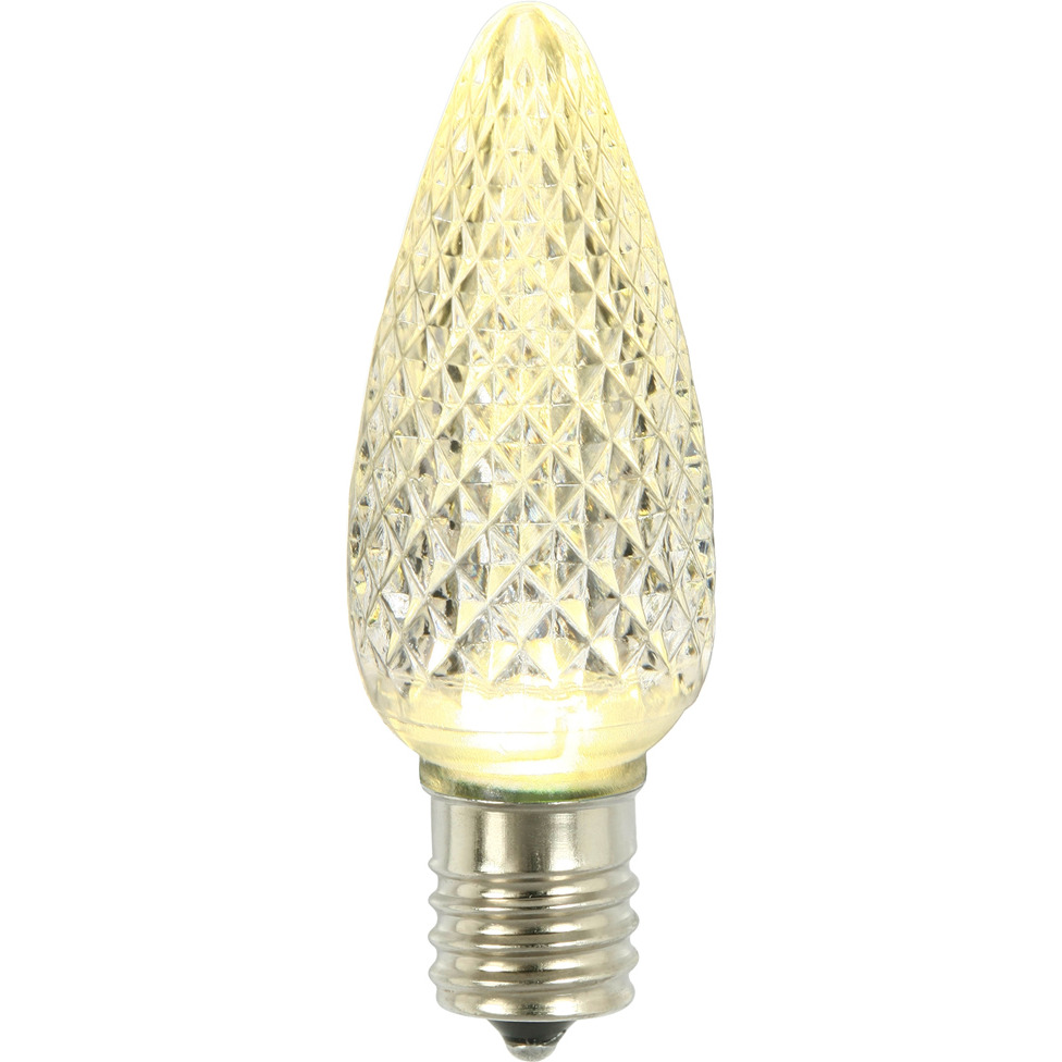Vickerman C9 Faceted LED Warm White Bulb .45W 25Bx - XLEDC91-25