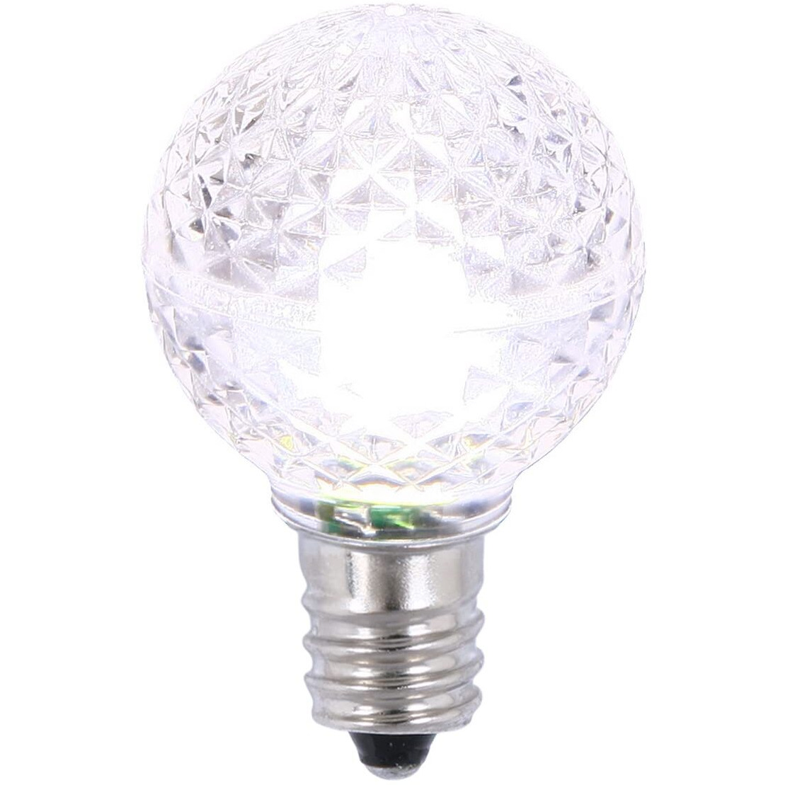 Vickerman G30 Faceted LED PureWht Bulb E12 25/Box - XLEDG3P-25
