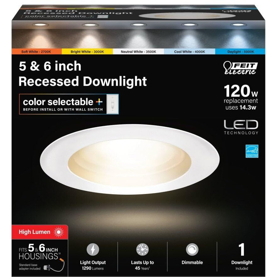 LED DOWNLIGHT 5-6"" 120W (Pack of 1)