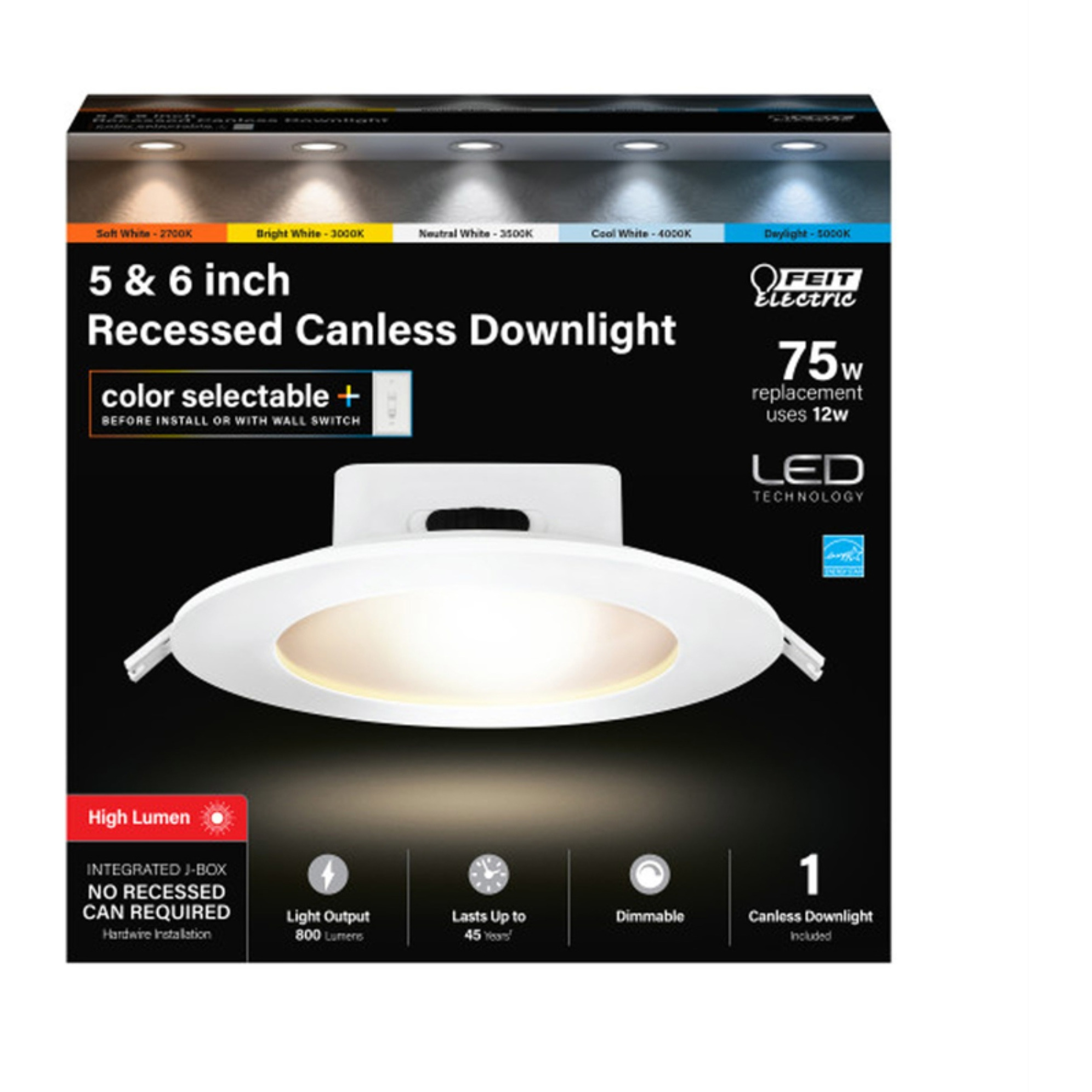 LED JBX DWNLGHT 5-6"" 75W (Pack of 1)