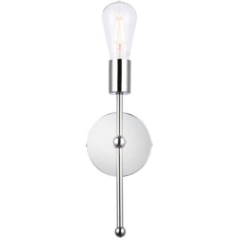 Keely 1 light chrome wall sconce