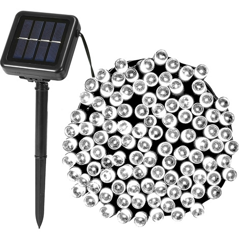 Solar String Lights LED Solar Power Fairy String Light 22M 200 LEDs 8 Lighting Mode White Light Waterproof Starry String Lights Christmas Wedding Party Decor String Lights