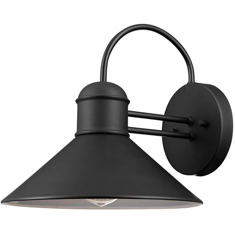 3008673 WALL SCNC SEBASTIEN BLK Globe Electric Sebastien 1-Light Black Wall Sconce (Pack of 1)