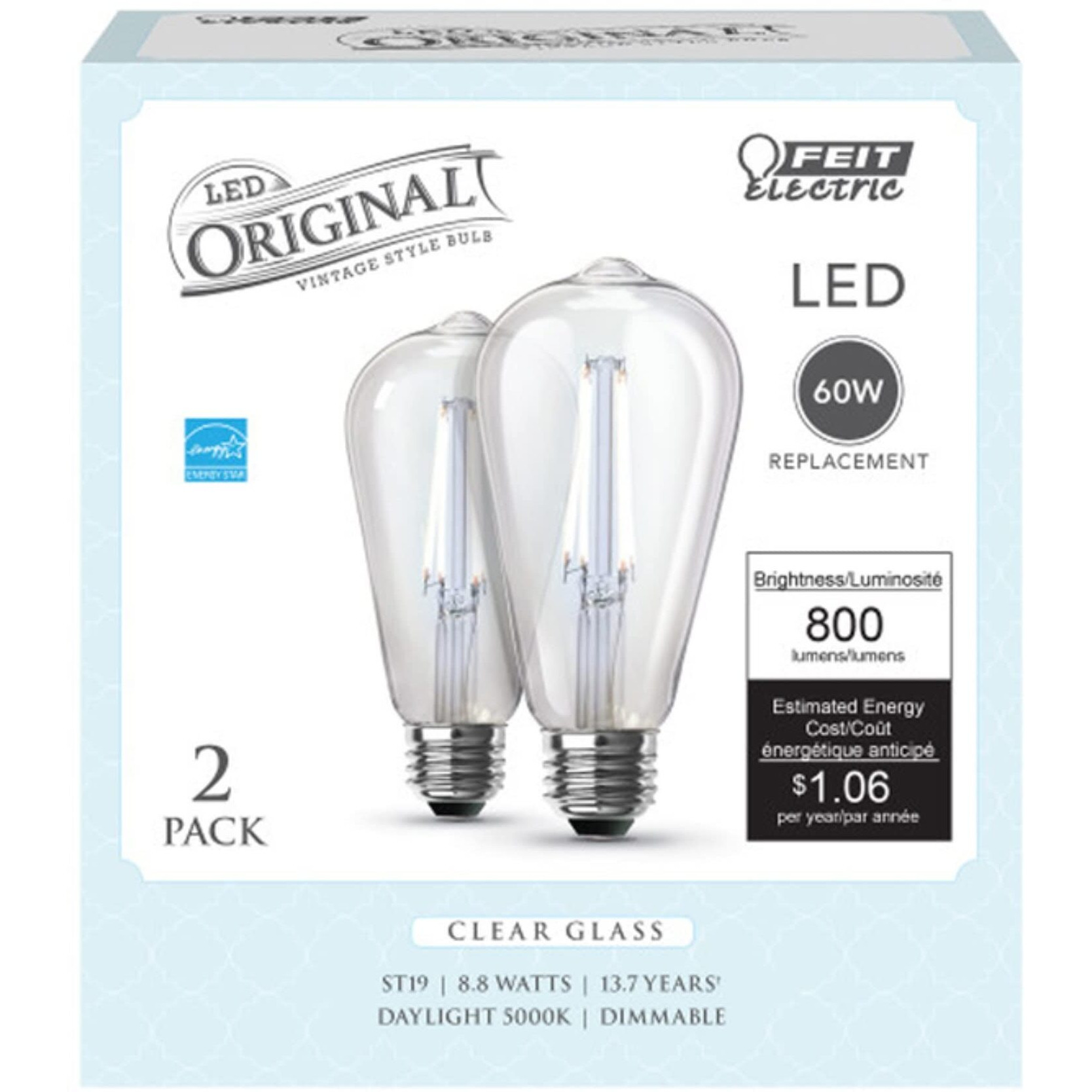 LED DIM ST19 DL 60W (Pack of 1)