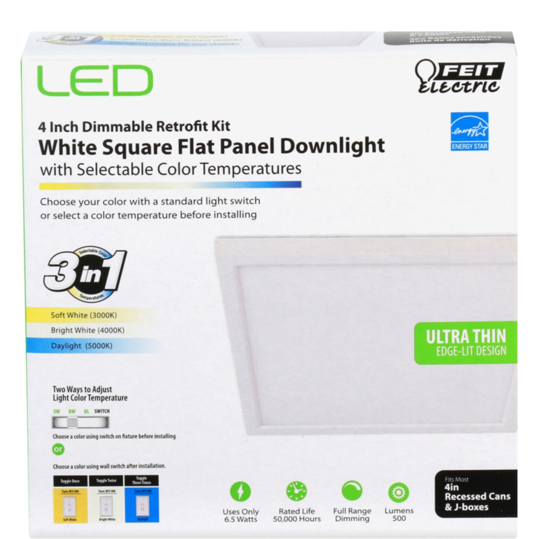 LED FLT PNL LGT FTR 4"&quotW (Pack of 1)