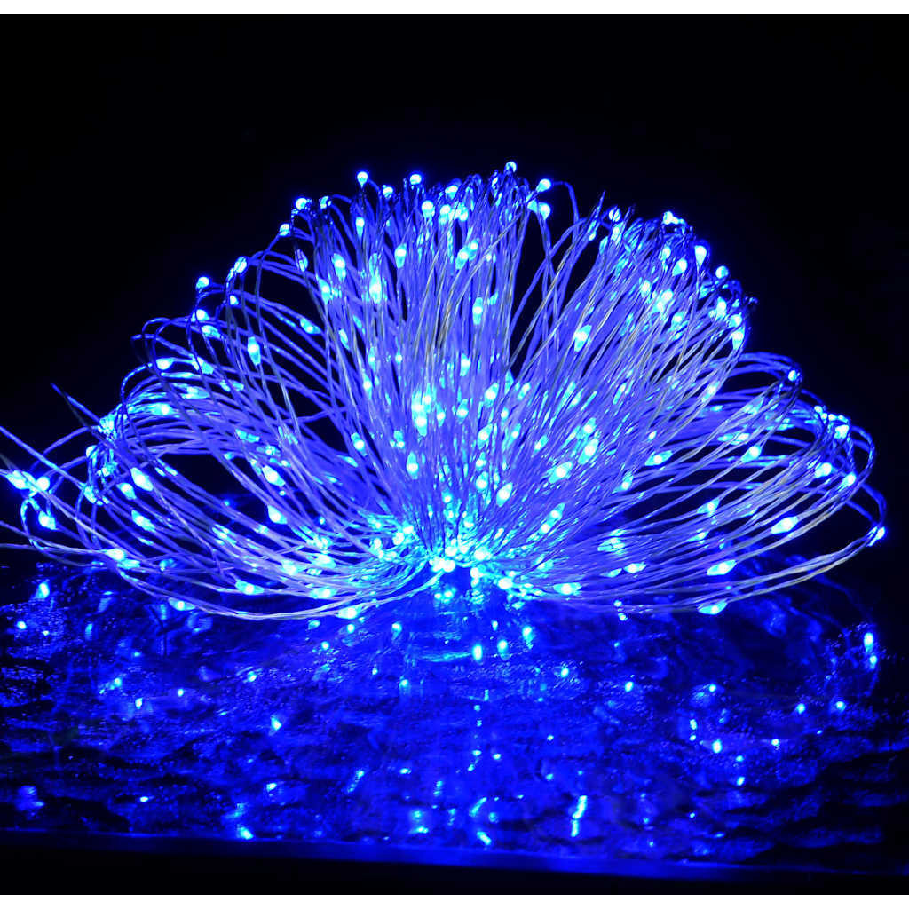 vidaXL LED String with 150 LEDs Blue 49.2'