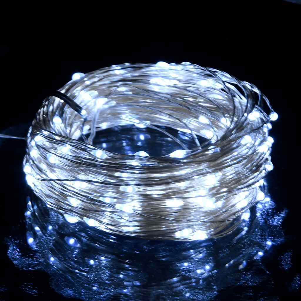 vidaXL LED String with 150 LEDs Cold White 49.2'