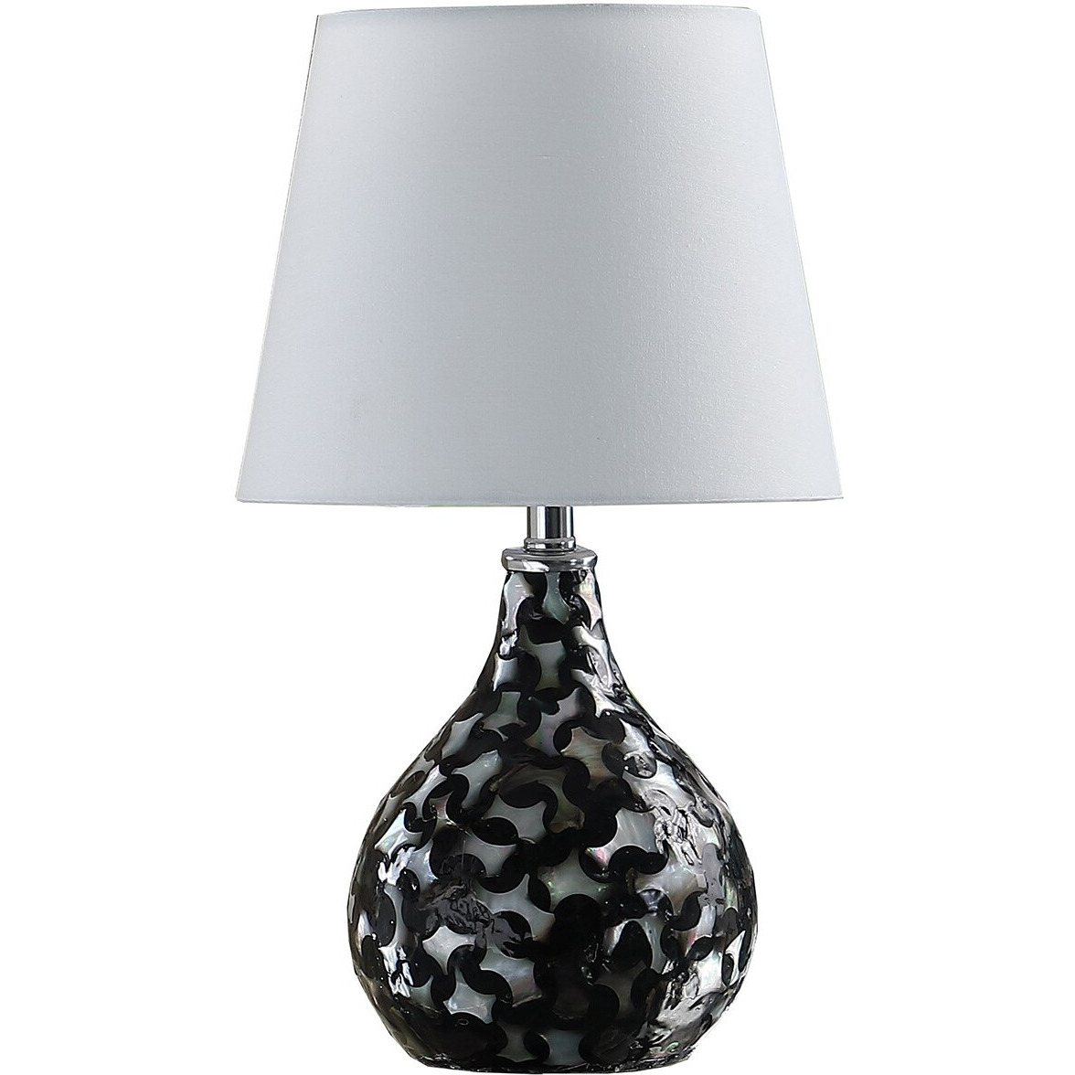 12 Modern Black And White Swirl Table Lamp