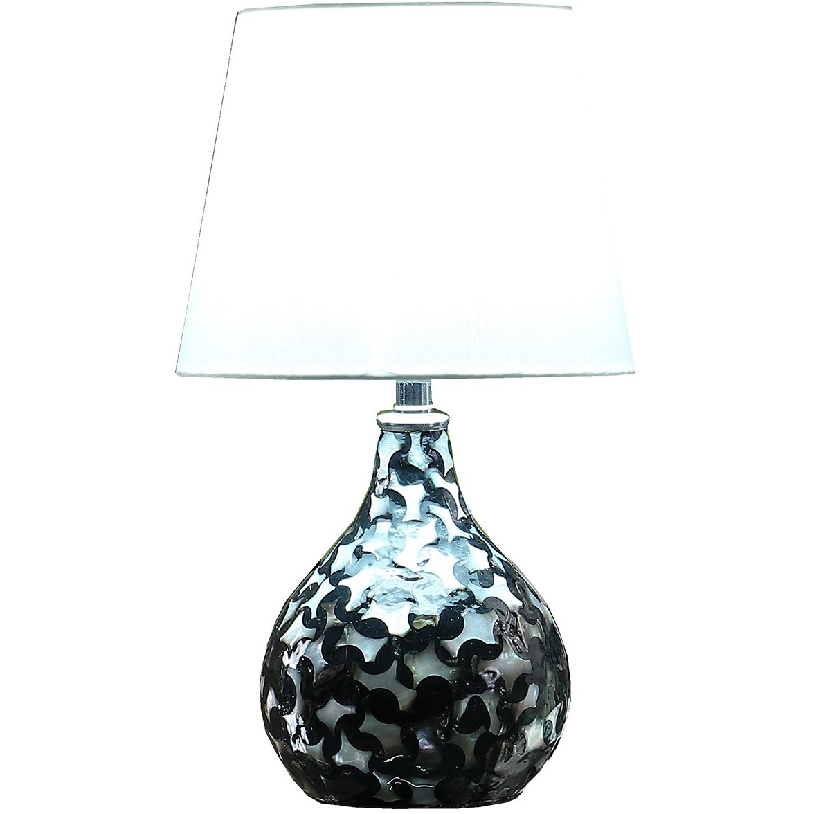12 Modern Black And White Swirl Table Lamp