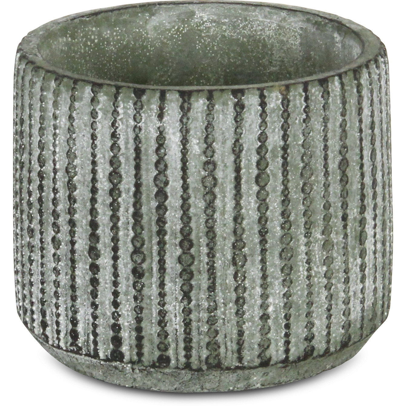 Arianthe Orb Patterned Cement Pot - Medium