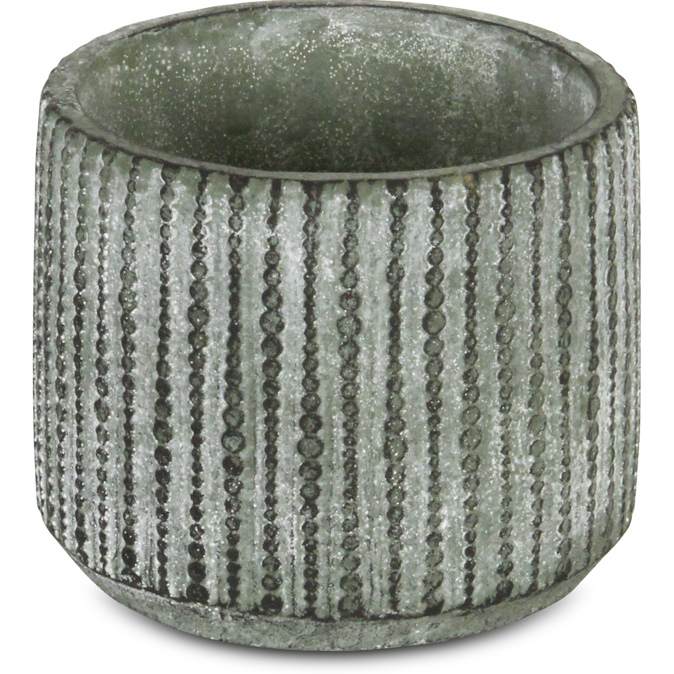 Arianthe Orb Patterned Cement Pot - Medium