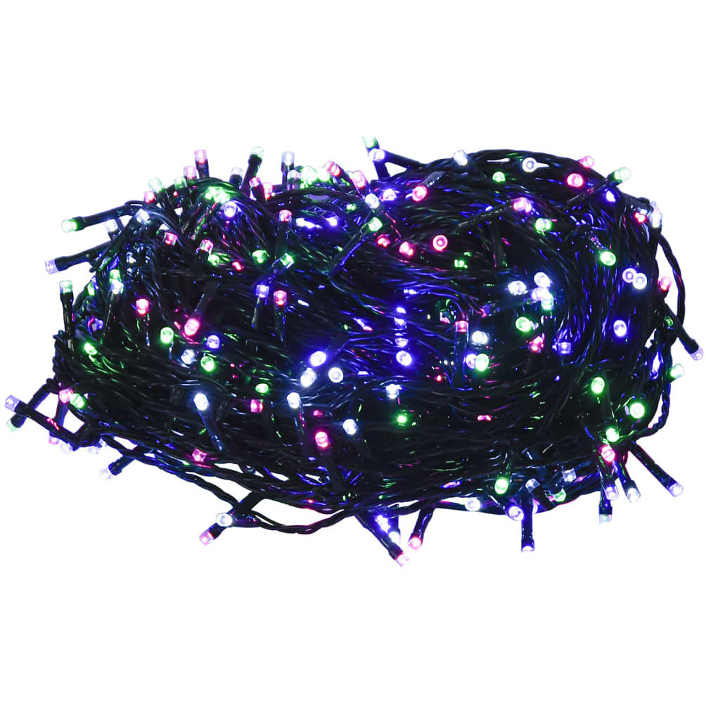 vidaXL LED String with 300 LEDs Pastel Multicolor 98.4' PVC