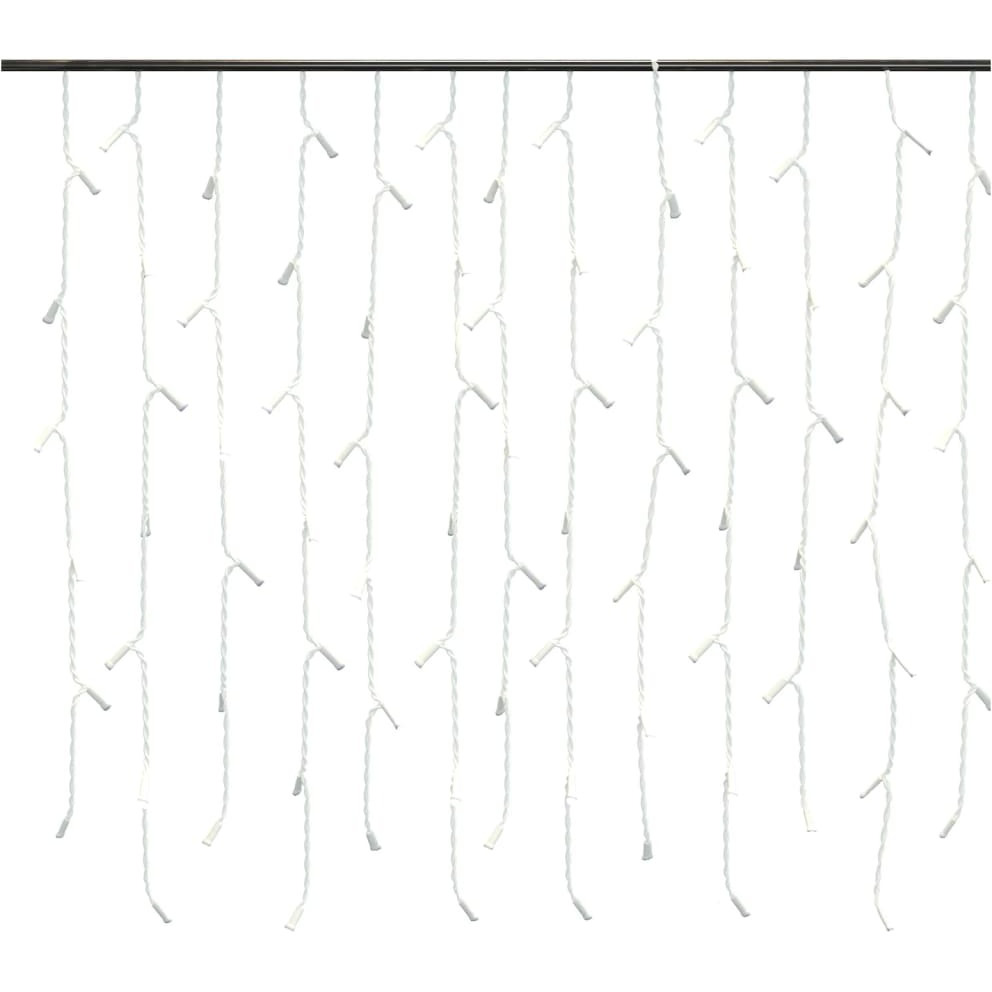 vidaXL LED Curtain Icicle Lights 393.7" 400 LED Blue 8 Function